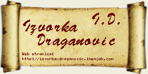 Izvorka Draganović vizit kartica